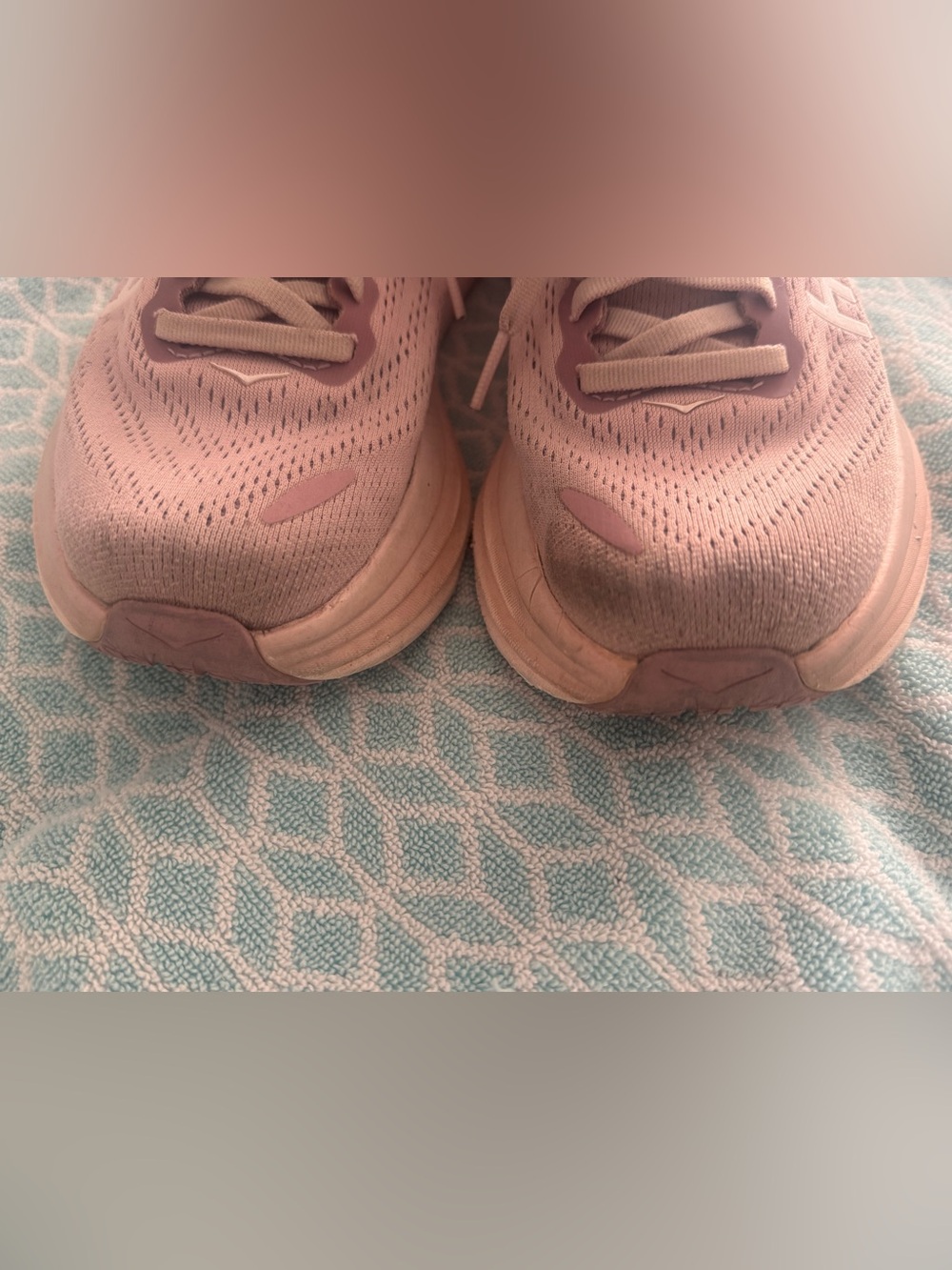 Hoka Bondi 8 Pink Running Sneakers size 6.5 - Picture 4 of 6